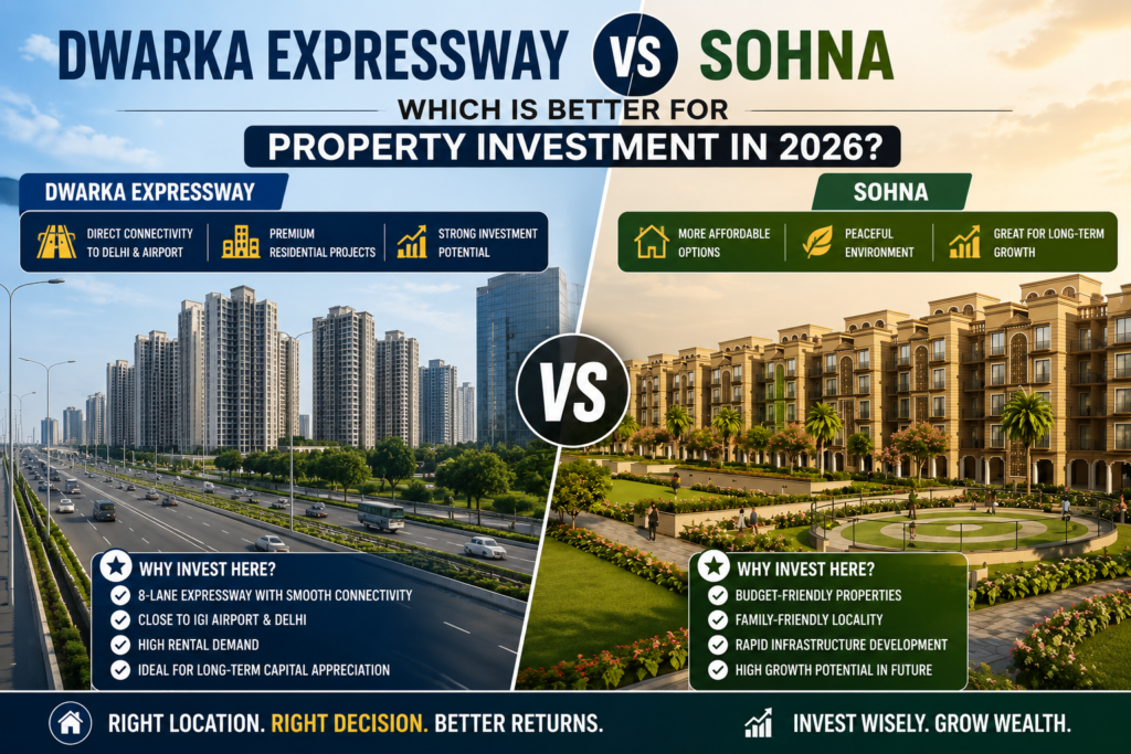 Dwarka Expressway vs Sohna property investment in 2026